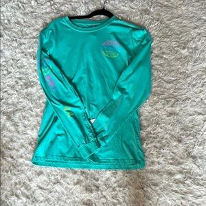 Teal Long Sleeve Graphic Tee